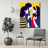 Painting by Numbers Art Three women are talking